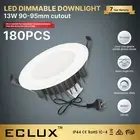 13W 180PCS 90mm cutout LED Downlight CCT Tri-color Dimmable Flat Panel