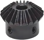 MCMATUTKEQ 1pc 1:1 Bevel Gear 2M 30 Teeth Gear 90 Degrees Meshing Angle Steel Gears Screw M5 Bore 12 12.7 14 15 16 17 19-25mm 2 Module 30T(22mm)