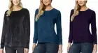 32 DEGREES Ladies' Crew Neck Stretch Comfort Lightweight Warmth Fleece Pullover