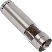 Latent Epicure Battery Operated Salt and Pepper Grinder (Single) - Stainless Steel Battery Operated Salt & Pepper Mill with Light - One Handed Operation Adjustable Ceramic Grinders