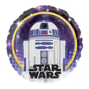 Star Wars Galaxy R2D2 Round Foil Balloon