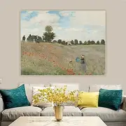 Paint by Numbers for Adults Claude Monet《The Poppy Field Near Argenteuil,1873》 Adult Paint by Number Kits On Canvas