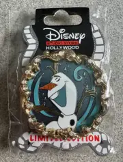 DISNEY PIN FROZEN OLAF GOLD FRAME 10TH ANNIVERSARY DSSH 160280