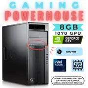 HP Z440 Gaming Desktop Tower Xeon E5-1680v3 8-Cores 512GB 64GB RAM 8GB GTX 1070 - Refurbished