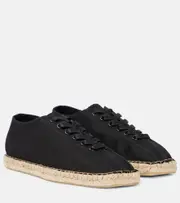 [Lemaire] Lemaire Linoleum lace-up espadrilles AU 8 black