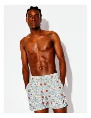 [Kenji Swim] Retro Sunny Swim Shorts in Blue