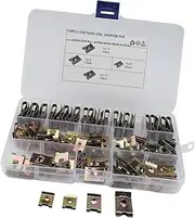 Vsenkes 110 Pieces Car U Clips High Elastic Automobile Easy Installation for Door Panel Interior Convenient Compact Fasteners