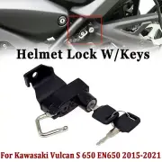 For Kawasaki Vulcan S EN650 Motorcycle Helmet Lock W/Keys Metal Steel Black