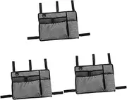 3pcs Walker Bag for Wheelchair Armrest Hanging Pouch Senior Accessory Compact Storage