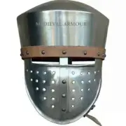 Medieval Helmet Armor Functional Crusader larp SCA Knight Battle helmet TM039