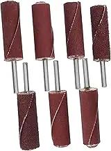 7pcs Sanding Drum Grinder Attachments for Nail Sanding Bands Sander Sleeves Drill Attachment Sandpaper Stick Bands