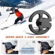 2Pcs Helmet Mask Clip Hook Practical Face Mask Holder for Ski Snowboard Helmet