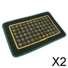 2xNatural Jade Stone Cool Summer Pillow Cover Chair Seat Massage Pad Cover