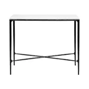 Heston Marble Console Table - Small Black