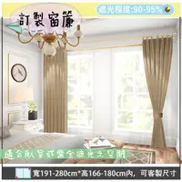 在飛比找PChome24h購物優惠-【宜欣居傢飾】熱情森巴─壓花素色遮光窗簾_卡其-W191-2