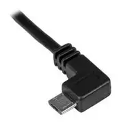 StarTech 3 ft Left Angle Micro-USB Charge-and-Sync Cable M/M 30/24 AWG - USBAUB1MLA