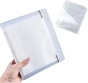 5x7 Photo Sleeves Photo Flip Book for 100 Pictures,50 Pages Card Photo Sleeve Mini Photo Album,Waterproof Pocket Photo Holder,Photo Pocket for Name Card,Photographs,Postcards,Recipe Cards (Clean)