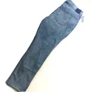 ABERCROMBIE FITCH 90s Straight Ultra High Rise Women Jeans Split Hem 36x32.5 NWT