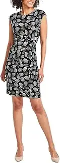 [Kasper] Women's Extended Cap SLV Side Tie Dress