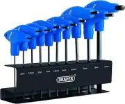 Draper 33869 Metric T-Handle Hexagon 10 Keys Set