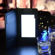 4 Pcs LED Backlit Menu Cover Presenter Magnetic Clamp Receipts Bill Holder Bar