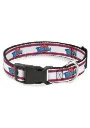Space Jam Tune Squad Logo Plastic Buckle Collar for Dogs Sturdy Durable Unique