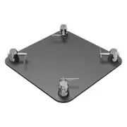 Global Truss Sq-4137 Blk - 12" X 12" Aluminum Base Plate Matte Black Powder Coat