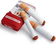 Giggle Cigarette Dog Toy, Squeaky Dog Toy, Fun Cigarette Shape Plush Dog Self-Play Toy, Interactive Toy for Small, Medium and Large Dogs