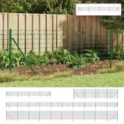 Wire Mesh Fence Decorative Fence Panel Mesh Barrier Galvanised Steel vidaXL