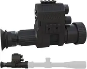 1-4X Zoom Night Vision Scope - HD Infrared Monocular with 100-400m Detection Range | 12mm/16mm Interchangeable Lenses | 295g Lightweight for Hunting, Wildlife:NK007
