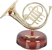 Cabilock Retro Music Box Decoration Horn Shaped Plastic Instrument Adornment for Home Decor Creative Miniature Design to Enhance Indoor Atmosphere for Music Lovers