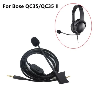 Audio Cable With Microphone Mic For Bose QuietComfort QC35/QC35 II Headphones C