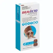 Bravecto Chew Dog 20-40kg Large Dog Blue 2 Pk Oral Chewable Treatment Flea Tick