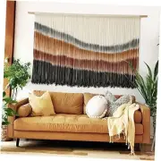 Macrame Wall Hanging Macrame Wall Decor Large-Scale Tie-Dye Tapestry Living