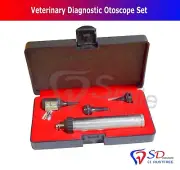 ENT Professional Medical Diagnostic OTOSCOPE KIT set Specula Custodia LED Bulb