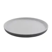 G.E.T. RP-11-WS/GRM Roca Glazed White/Gray 11" dia. Dinner Plate - 1 Doz
