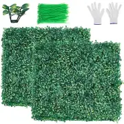 12 Pieces 20” X 20” Artificial Grass Wall Panels, UV-Protected Artificial Box...