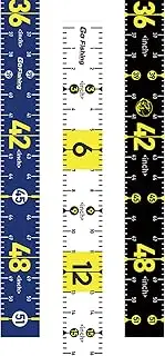 Fish Ruler for Boat, 3pcs 51inch Self-Adhesive Fish Measuring Decals, Waterproof Measuring Ruler Tape, Fishing Stickers for Boats (3 Colors)