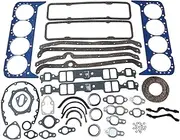 1 Set Overhaul Engine Gasket Set Full Gasket C350-1 260-1000 KS2600 Compatible with Small Block Chevy Engines SBC 283 302 307 327 350 5.7L 2 PC
