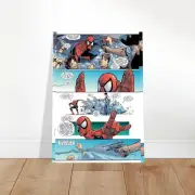 Spider-Man Comic Scene Action Poster Print