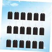 SHERCHPRY 1set Wooden Tags for DIY Projects Erasable Labels Wine Bottle Pendants for and Decorations 25pcs