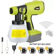High Pressure Cordless Paint Sprayer for Ryobi Battery Electric HVLP Spray Gun