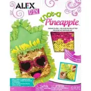 ALEX D.I.Y. Knot & Stitch A Pineapple Face Sequin Plush Pillow Kids Craft Kit