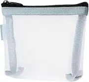 [Generic] 10 Pcs Small Zipper Pouch Mini Mesh Zipper Cosmetic Bags Nylon Mesh Coin Purse Small Portable Cosmetic Case Mesh Storage Bags with Key Holder for Women Travel Home (Grey, One Size)