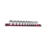 SP Tools 10Pcs 3/8" Drive Xtreme Grip Socket - SAE 5/16"- 7/8" Cr-V Steel