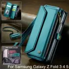 For Samsung Galaxy Z Fold 3 4 5 6 Case Wallet Holder PU Leather Shockproof Cover