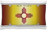 CafePress New Mexico Flag License Plate Pillow Case Standard Size Pillowcase, Lumbar Cover Fleece