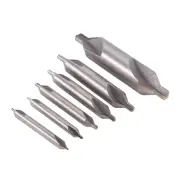 1X(6 PCS HSS Combined Center Drills Bit Set Countersink 60 Degree Angle7087