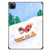 iPad Pro 11-inch (3rd/4th gen) iPad Impact Case Cat is playing ski
