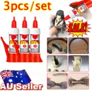 3PCS Super Glue Gel Instant Adhesive For Plastic Ceramic Metal Leather HOT SAAL